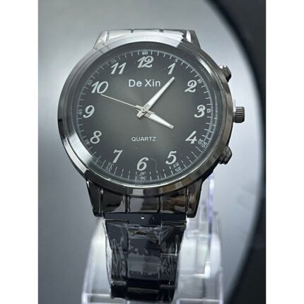 ساعه يد رجاليه دائري ستانلس ستيل stainless steel من dexin