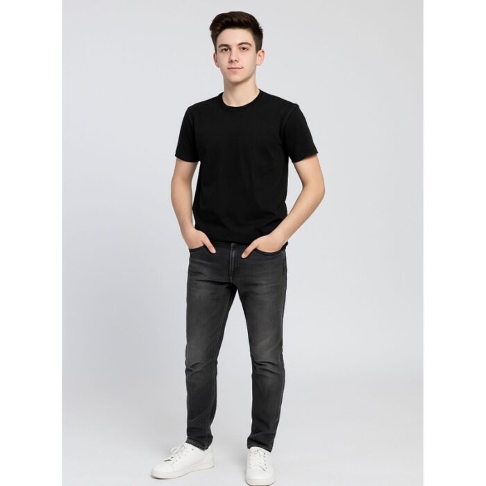 ⁦بنطلون جينز للرجال لون أسود⁩ - الصورة ⁦2⁩