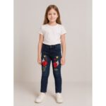 ⁦بنطلون جينز للأطفال لون كحلي⁩ - الصورة ⁦2⁩