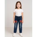 ⁦بنطلون جينز للأطفال لون كحلي⁩ - الصورة ⁦2⁩