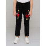 بنطلون جينز للأطفال لون أسود