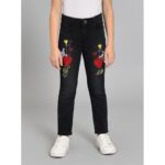 بنطلون جينز للأطفال لون أسود