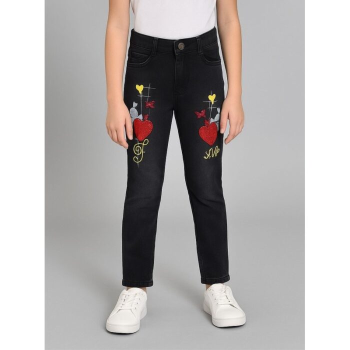 103384928_685ecb425bbdb بنطلون جينز للأطفال لون أسود - الصورة 1