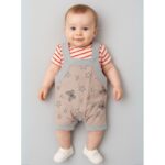 طقم بيبي تيشيرت وأفرهول للأطفال