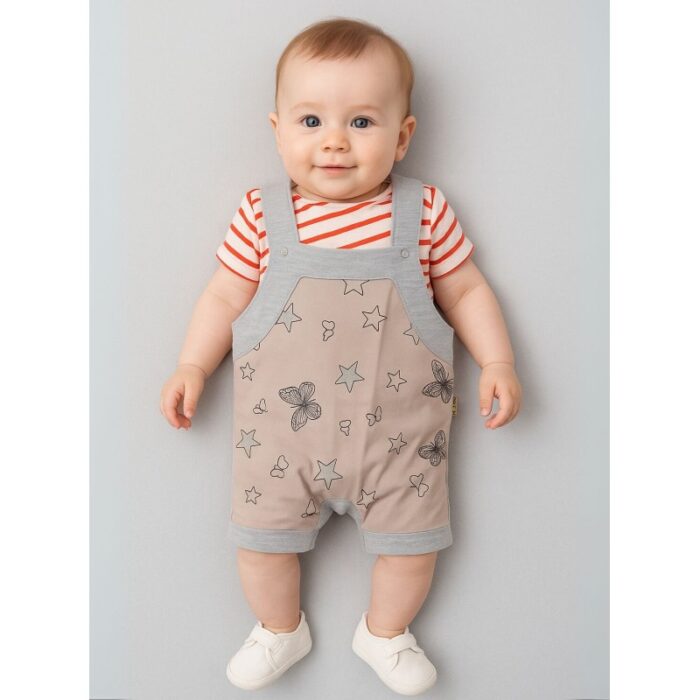 103384946_685ecb6d7c24b طقم بيبي تيشيرت وأفرهول للأطفال - الصورة 1