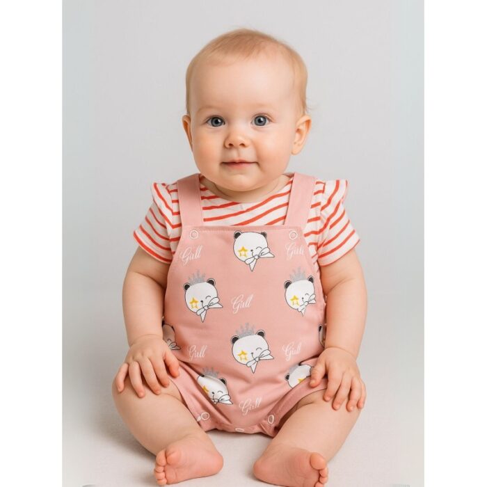 103384947_685ecb6dd4a4f طقم بيبي تيشيرت وأفرهول للأطفال - الصورة 1