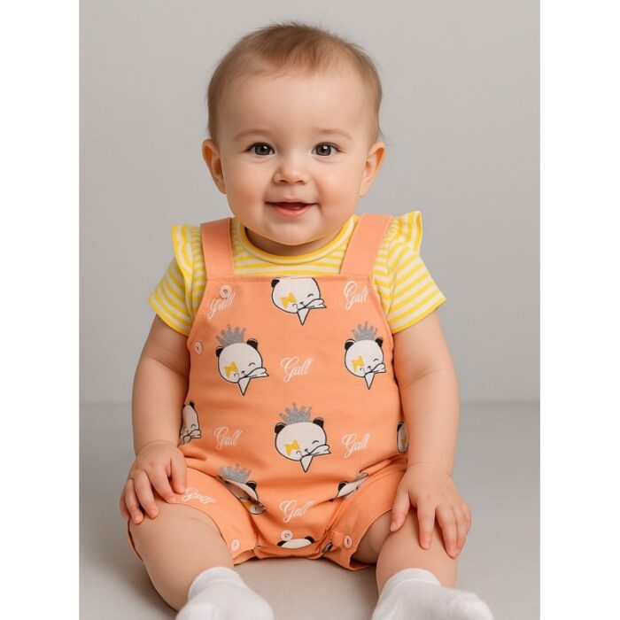 103384951_685ecb7130388 طقم بيبي تيشيرت وأفرهول للأطفال - الصورة 1