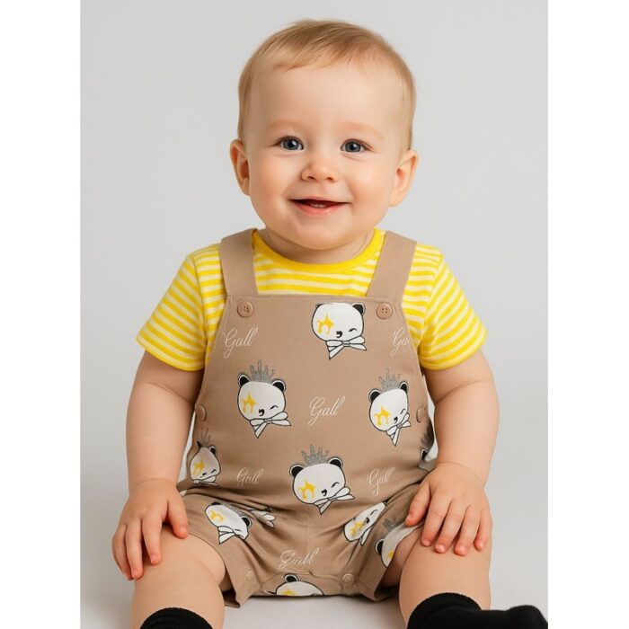 103384952_685ecb727aad4 طقم بيبي تيشيرت وأفرهول للأطفال - الصورة 1