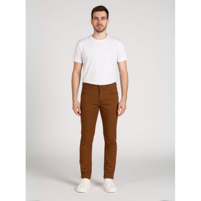 ⁦بنطلون للرجال لون كموني⁩ - الصورة ⁦2⁩