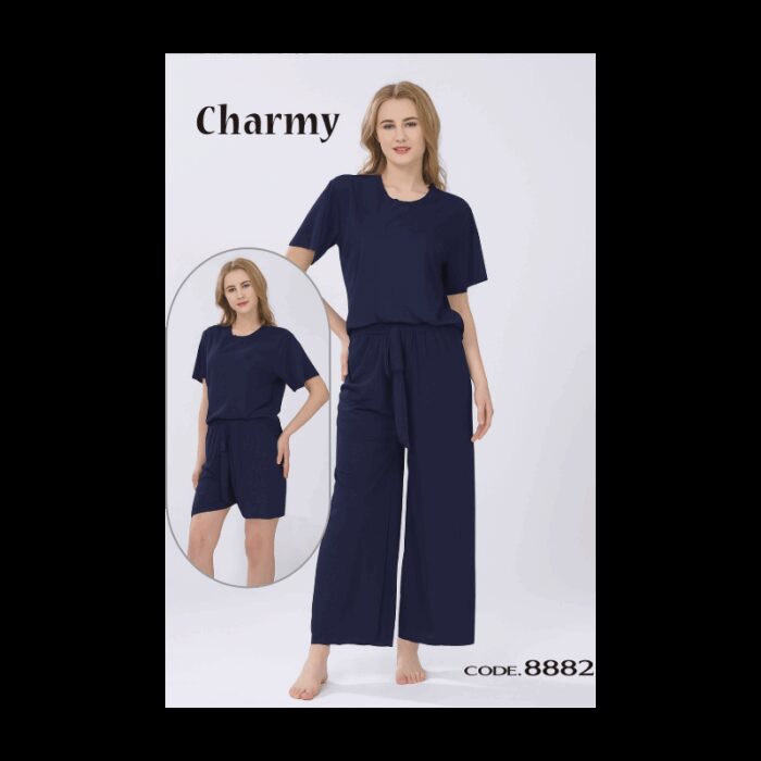 103384976_685ecbd2adf35 بيجامة ستاتية 3 قطع Charmy - الصورة 1