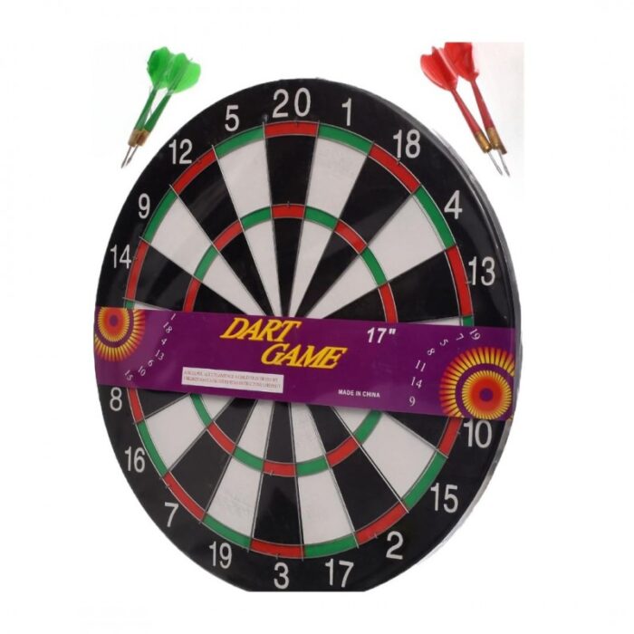 103384983_685ecbf610aa0 لعبة لوحة رمي السهام (معدن) مقاس 50 سم مع 4 أسهم - الصورة 1