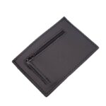 محفظة جلد رجالية لون أسود 8.5 *12.5 سم