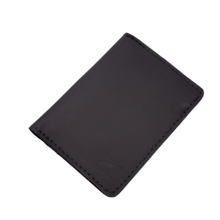 ⁦محفظة جلد رجالية لون أسود 8.5 *12.5 سم⁩ - الصورة ⁦2⁩