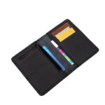 ⁦محفظة جلد رجالية لون أسود 8.5 *12.5 سم⁩ - الصورة ⁦3⁩