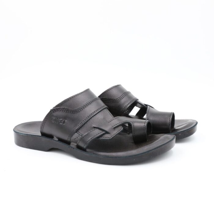 ⁦شبشب جلد طبيعي من سمارت SMART للرجال لون عسلي⁩ - الصورة ⁦3⁩