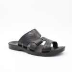 ⁦شبشب جلد طبيعي من سمارت SMART للرجال لون أسود⁩ - الصورة ⁦4⁩