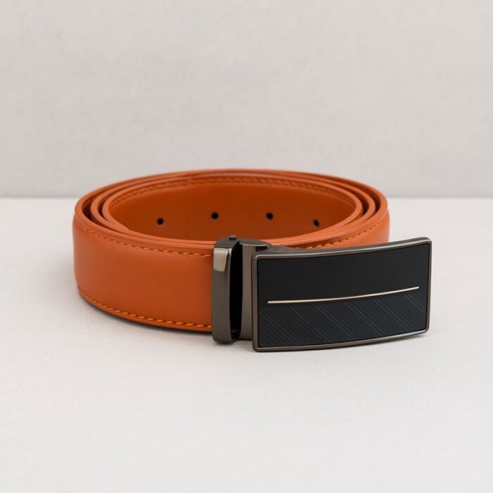 103385243_685ece6c401dc سير (حزام وسط) رسمي جلد طبيعي للرجال لون عسلي - الصورة 1