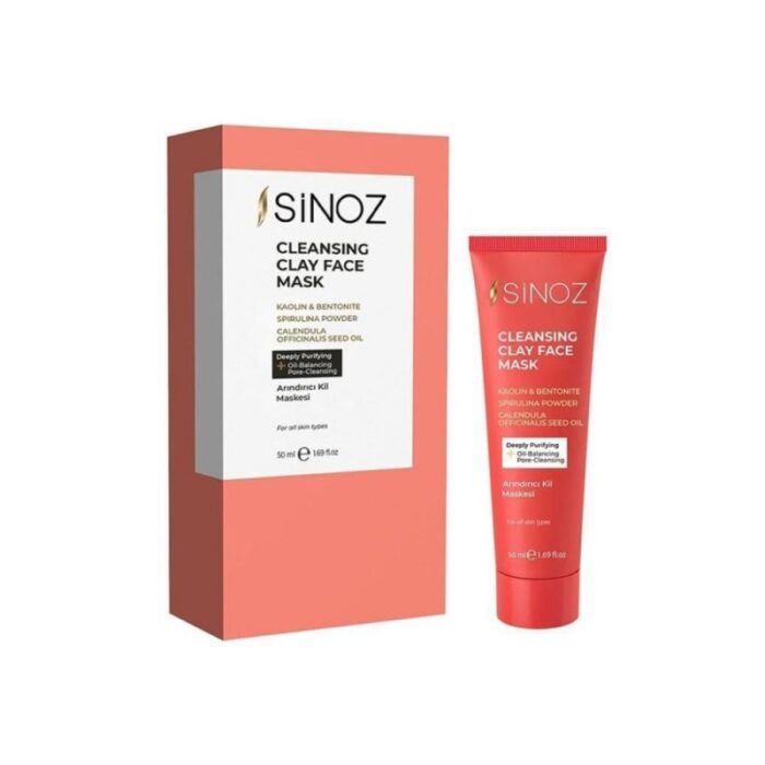 103385287_685eceda7d9ec Sinoz Cleansing Clay Face Mask 50ml - قناع الطين للوجه 50مل - الصورة 1