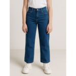 بنطلون جينز محير بناتي عريض