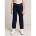 بنطلون جينز محير بناتي عريض