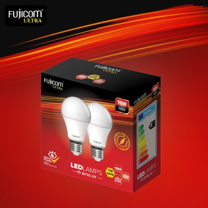 103385329_685ecf4ec6251 زوج لمبات ليد 15 واط أبيض - فوجي كوم - الصورة 1