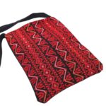 ⁦حقيبة ستاتية صناعة يدوية بتصميم أنيق لون أحمر وأسود⁩ - الصورة ⁦4⁩