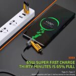 ⁦كابل شحن سريع 65 واط 4 في 1 لكافة أنواع الأجهزة طول 1 متر⁩ - الصورة ⁦4⁩