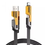 ⁦كابل شحن سريع 65 واط 4 في 1 لكافة أنواع الأجهزة طول 1 متر⁩ - الصورة ⁦5⁩