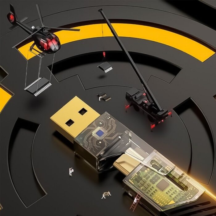 ⁦كابل شحن سريع 65 واط 4 في 1 لكافة أنواع الأجهزة طول 1 متر⁩ - الصورة ⁦11⁩