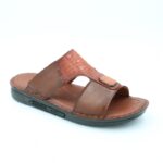 ⁦شبشب جلد طبيعي من SABATO للرجال لون عسلي⁩ - الصورة ⁦3⁩