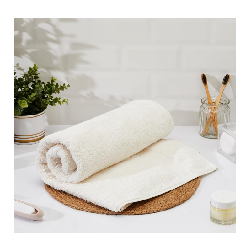 ⁦بشكير قطن لون أوف وايت VALOR BRONZE 50X90 CM⁩ - الصورة ⁦1⁩