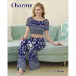 ملابس بيتية للنساء قطعتين لون كحلي