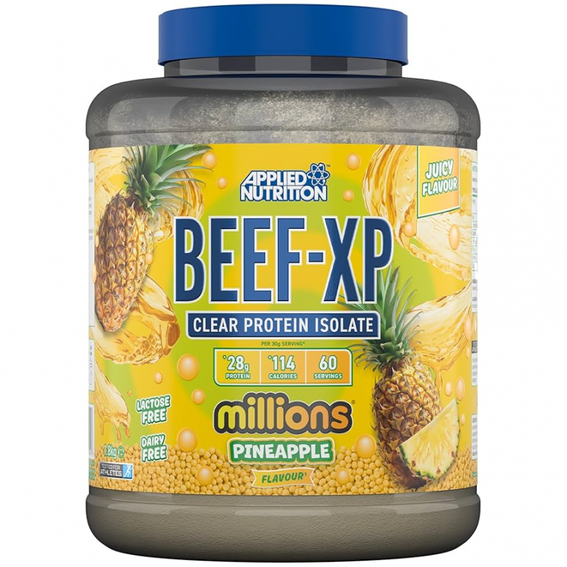 ⁦BEEF-XP Clear Beef Protein Isolate 1.8kg (60 Servings) millions Pineapple Flavour⁩ - الصورة ⁦1⁩