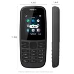 ⁦NOKIA 105  - هاتف نوكيا 105 مع كفالة سنة⁩ - الصورة ⁦3⁩
