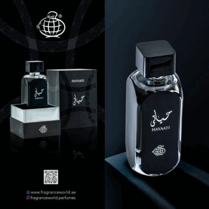 Hayaati black fragrance world for men عطر حياتي الاصدار الأسود 100 مل للرجال