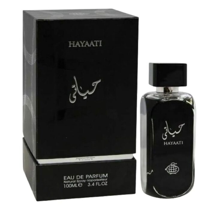 ⁦Hayaati black fragrance world for men عطر حياتي الاصدار الأسود 100 مل للرجال⁩ - الصورة ⁦2⁩