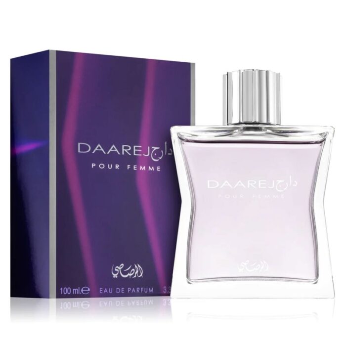 ⁦عطر دارج من الرصاصي للنساء 100مل-  Daarej Pour Femme EDP By Rasasi For Women 100ML⁩ - الصورة ⁦1⁩