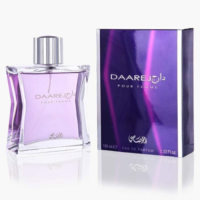 ⁦عطر دارج من الرصاصي للنساء 100مل-  Daarej Pour Femme EDP By Rasasi For Women 100ML⁩ - الصورة ⁦4⁩