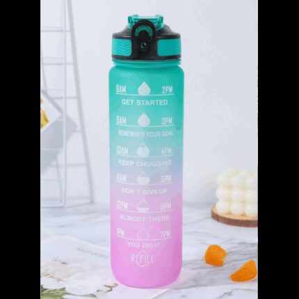 مطرة ماء 1 لتر لون اخضر وبنفسجي