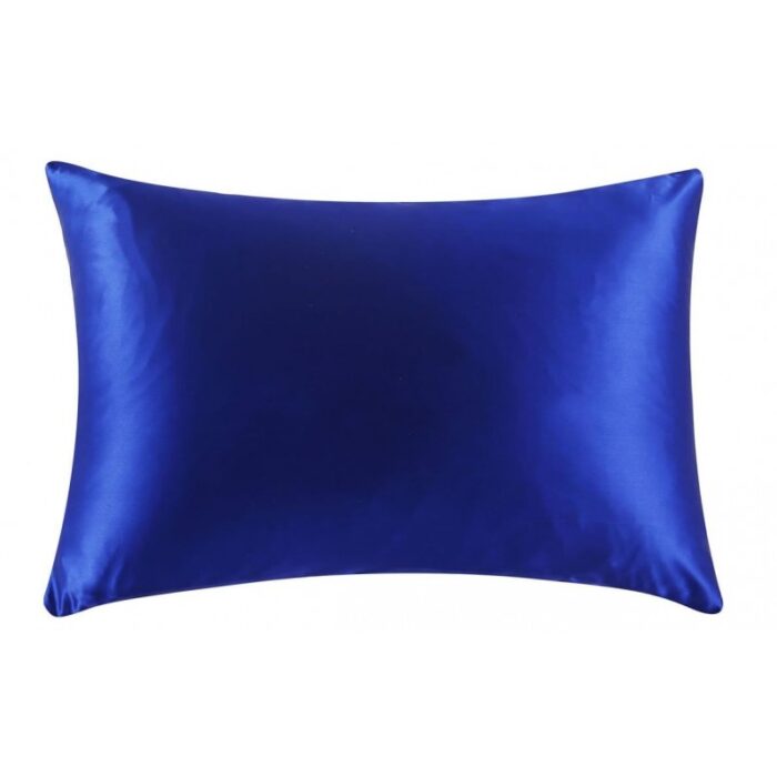 ⁦غطاء وسادة ستان لون نيلي⁩ - الصورة ⁦2⁩