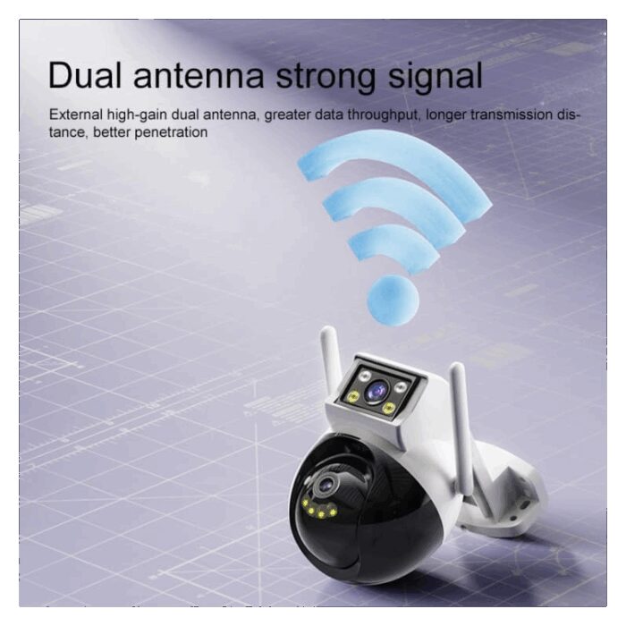 ⁦كاميرا مراقبة خارجية KM12 واي فاي بدقة 1080p HD مع رؤية ليلية Yesido KM12 Indoor CCTV Camera⁩ - الصورة ⁦6⁩