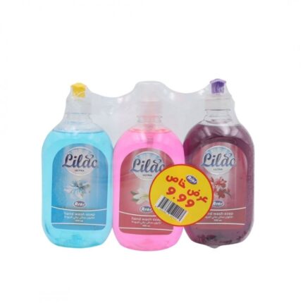 صابون سائل ليلك ثلاث عبوات حجم 500 مل