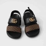 بابوج ستاتي مفتوح نقشة غوتشي لون بني