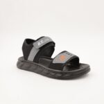 ⁦صندل اطفال ولادي مع لاصق لون اسود وسكني⁩ - الصورة ⁦2⁩