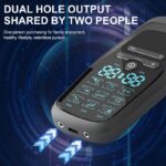 ⁦جهاز تحفيز العضلات الكهربائي EMS ذات شاشة LCD و6 مستويات مساج - خفيف الوزن ومحمول - مع 10 لزقات⁩ - الصورة ⁦6⁩