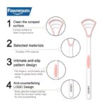 ⁦أداة تنظيف اللسان - مصنوعة من السيليكون الناعم - لتنظيف اللسان من الجراثيم والبكتيريا والتخلص من رائحة الفم الكريهة⁩ - الصورة ⁦3⁩
