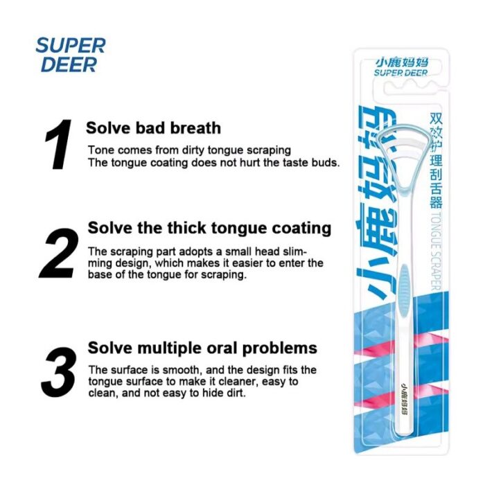 ⁦أداة تنظيف اللسان - مصنوعة من السيليكون الناعم - لتنظيف اللسان من الجراثيم والبكتيريا والتخلص من رائحة الفم الكريهة⁩ - الصورة ⁦4⁩