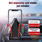 ⁦حامل جوال على مكيف السيارة ثابتة جدا بتصميم مميز يحاكي مقعد السيارة السبورت لون أسود وأحمر⁩ - الصورة ⁦5⁩