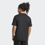 ⁦adidas Men's Essentials Small Logo Single Jersey T-Shirt- Black⁩ - الصورة ⁦4⁩
