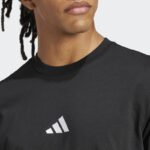 ⁦adidas Men's Essentials Small Logo Single Jersey T-Shirt- Black⁩ - الصورة ⁦6⁩